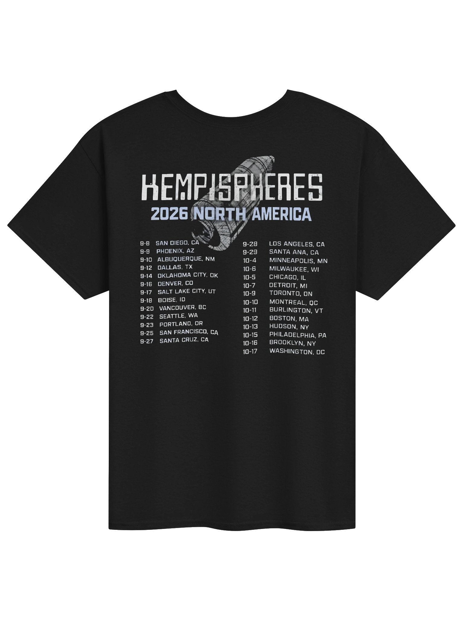 Sleep Hempispheres 2026 North America Tour T-Shirt product image (2)
