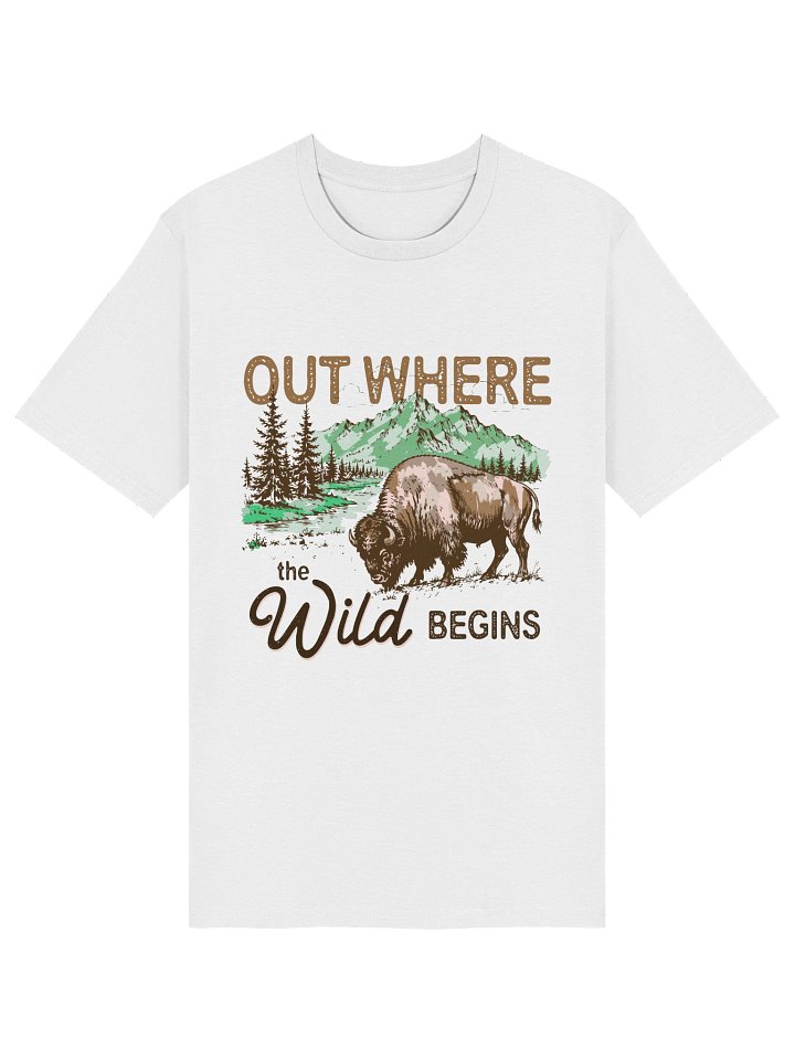 Out Where the Wild Begins Bison Tee product image (1)