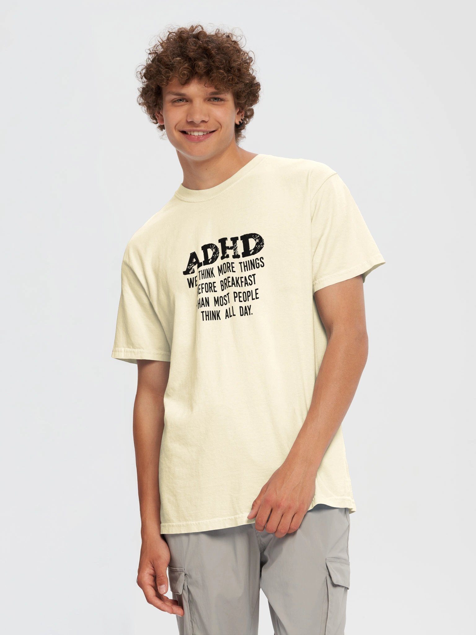 ''ADHD we think more things before breakfast' Cream product image (9)
