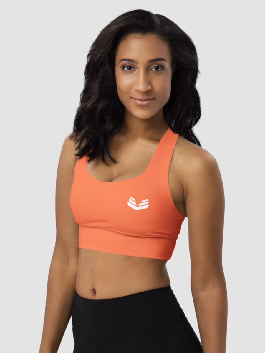 Longline Sports Bra - Coral Rush product image (3)
