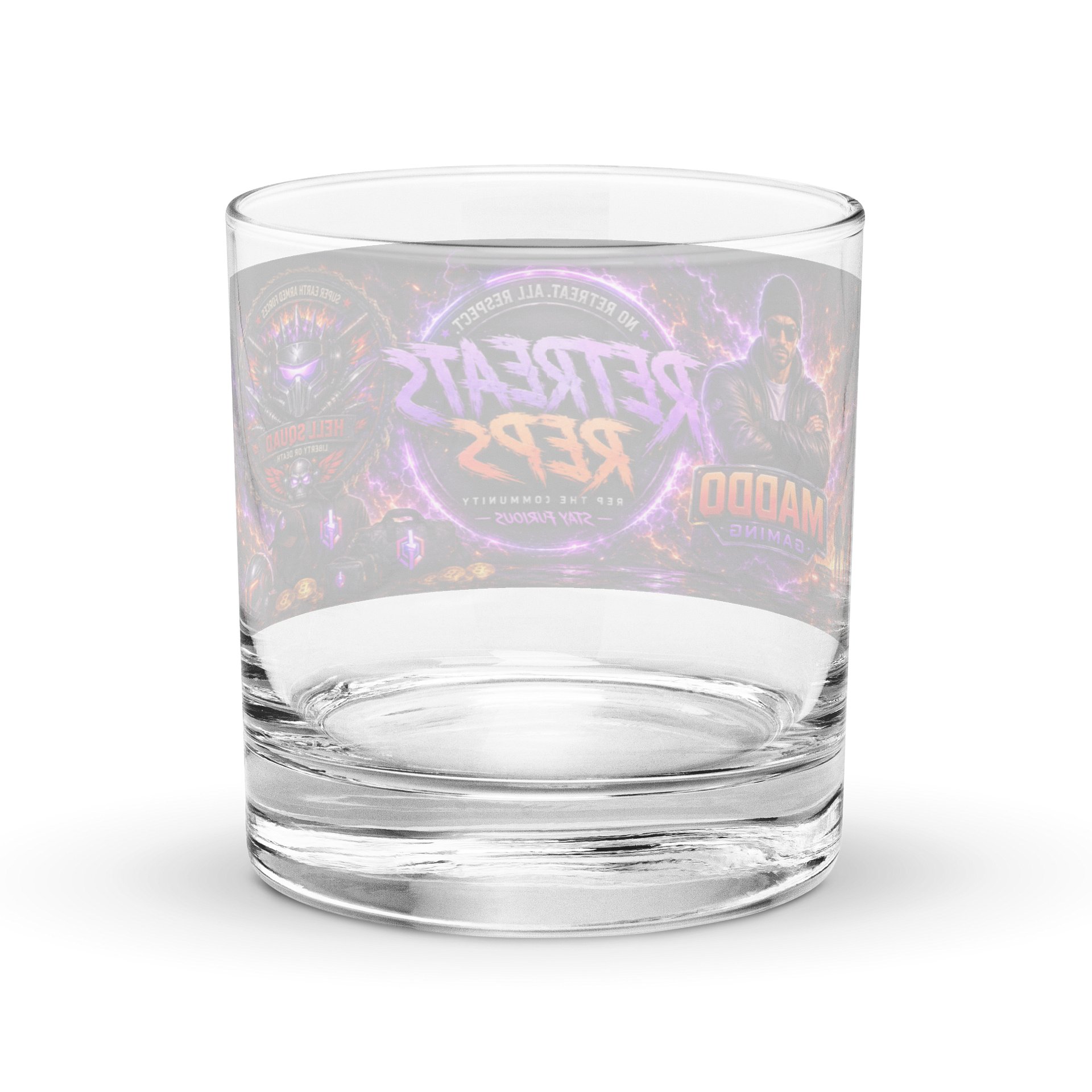 Rektreats Reps Neon Esports Rocks Glass product image (4)