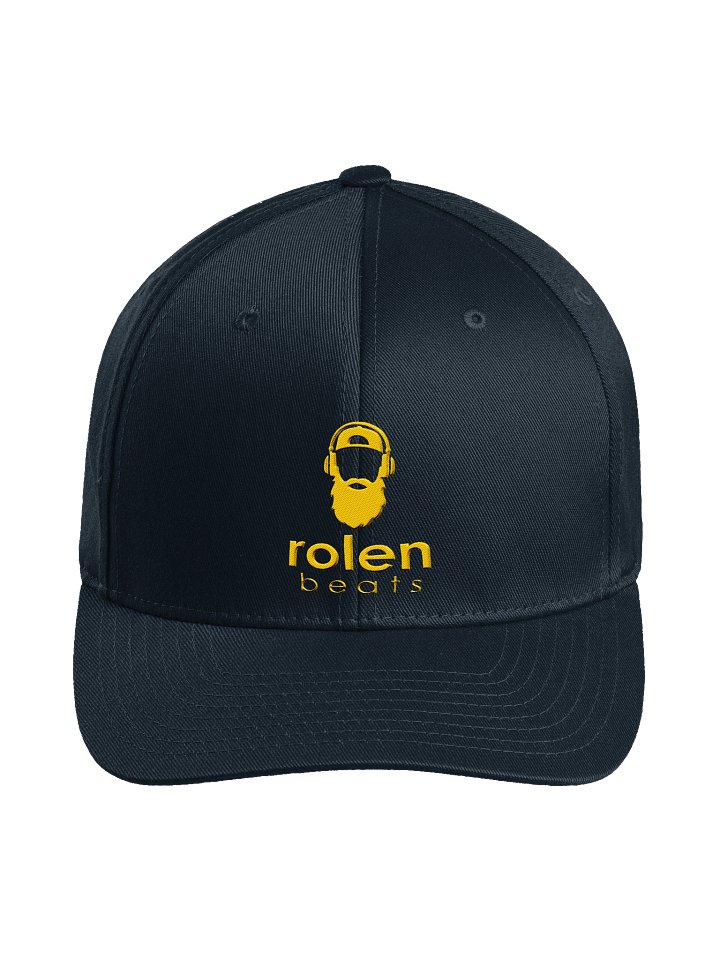Flex Fit Structured Rolen Beats Icon Script Hat - Yellow Logo product image (1)