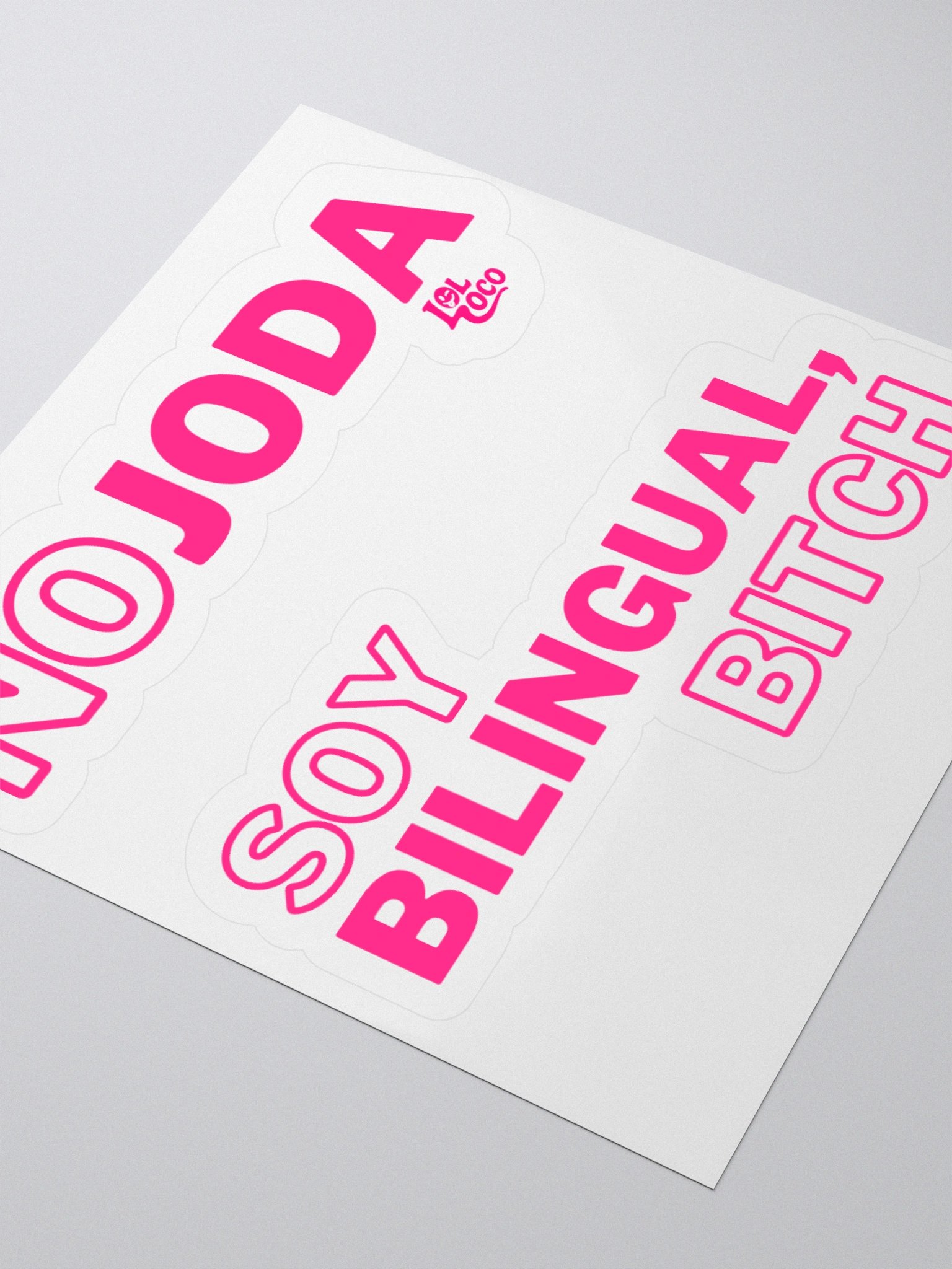 "No Joda" & "Soy Bilingual, Bitch" Sticky Combo product image (5)