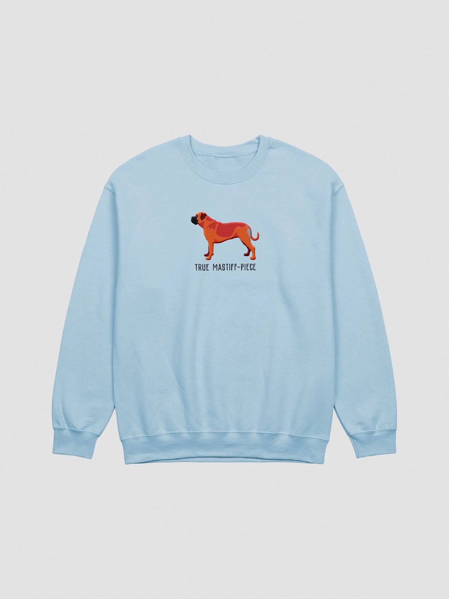 True Mastiff-Piece Sweatshirt(Embroidered) of a Bullmastiff(Red) product image (4)