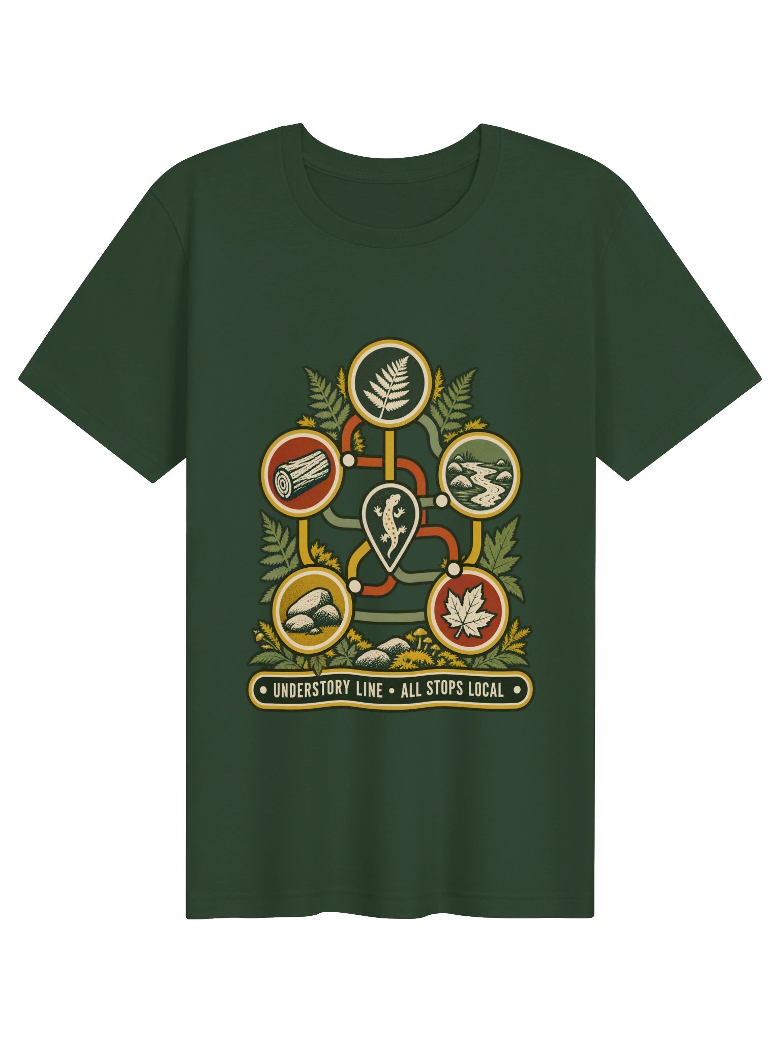 Understory Transit Map Salamander T-Shirt product image (2)