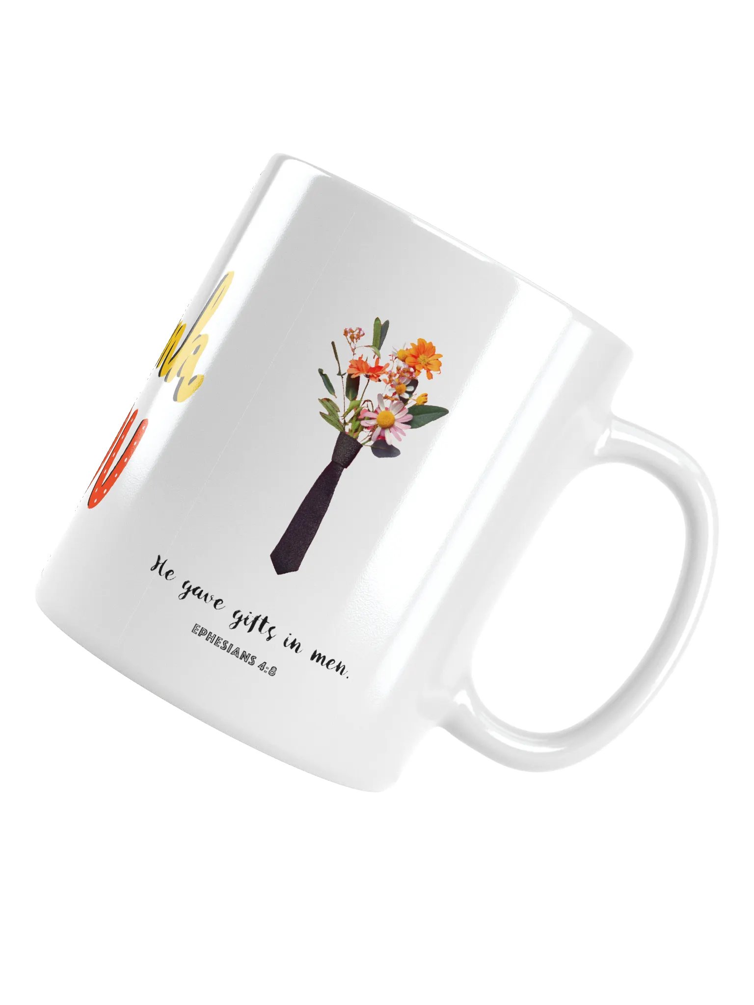 "He Gave Gifts in Men" | Ephesians 4:8 | Thank You Vibrant Thank You Bouquet Mug product image (5)