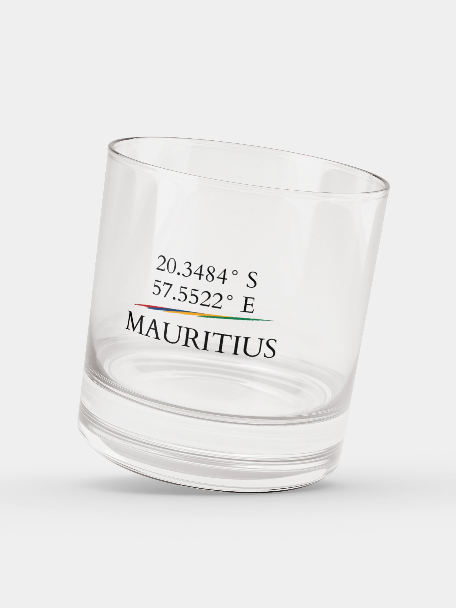 Mauritius Coordinates – Rocks Glass product image (3)