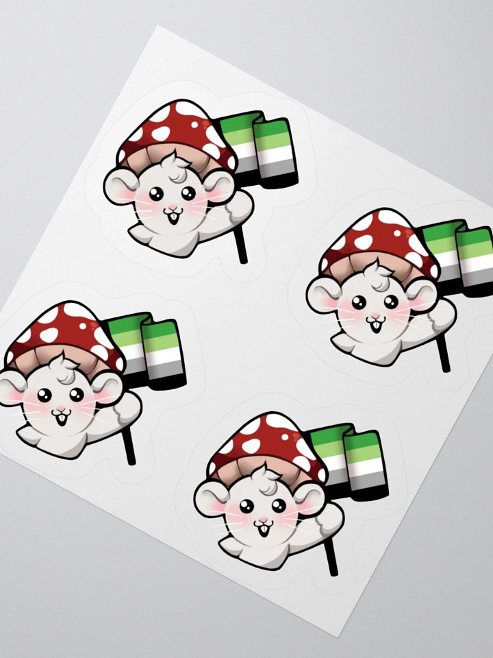 Aromantic Pride Flag Stickers product image (2)