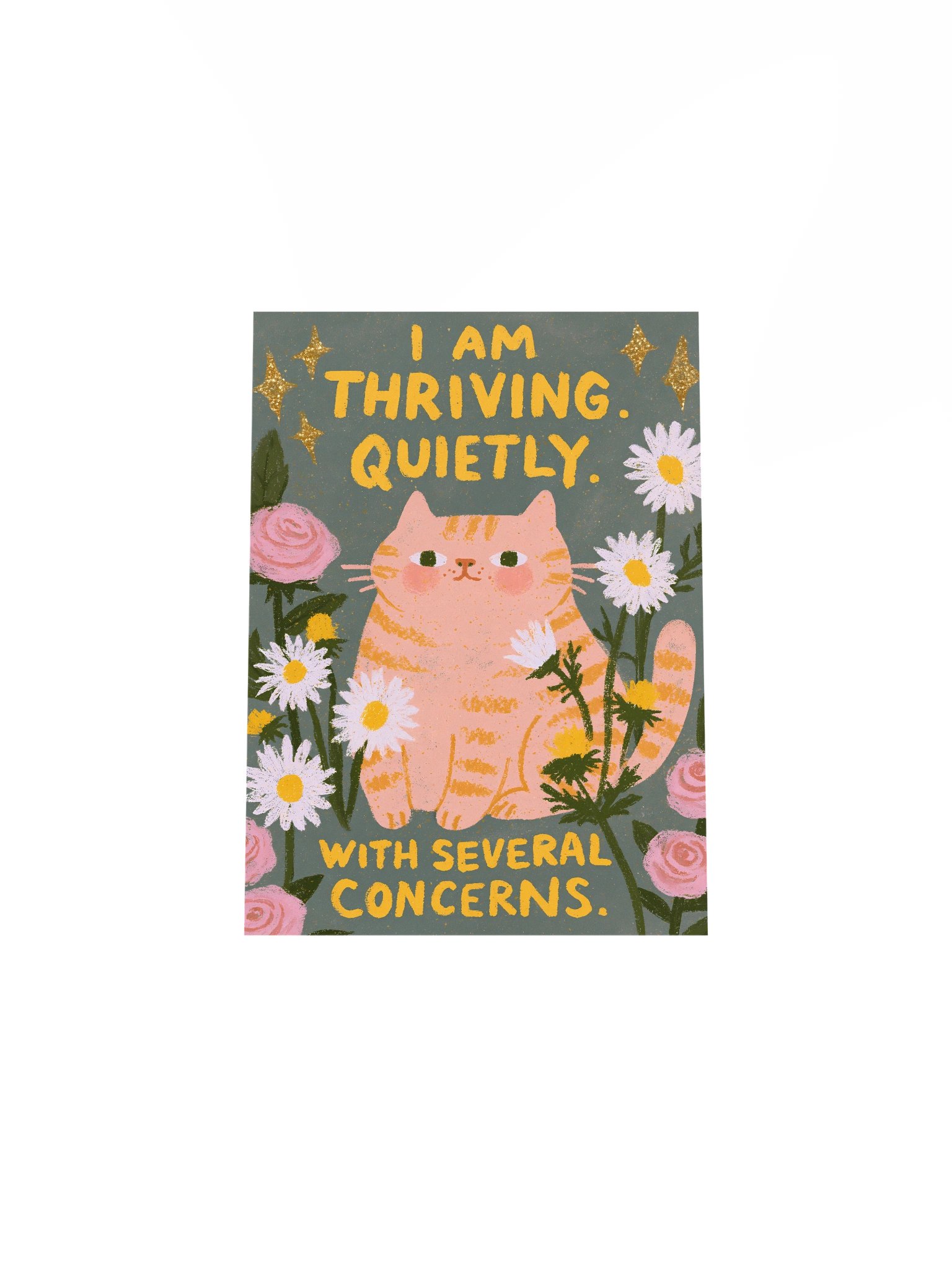 I Am Thriving Cat Poster product image (4)