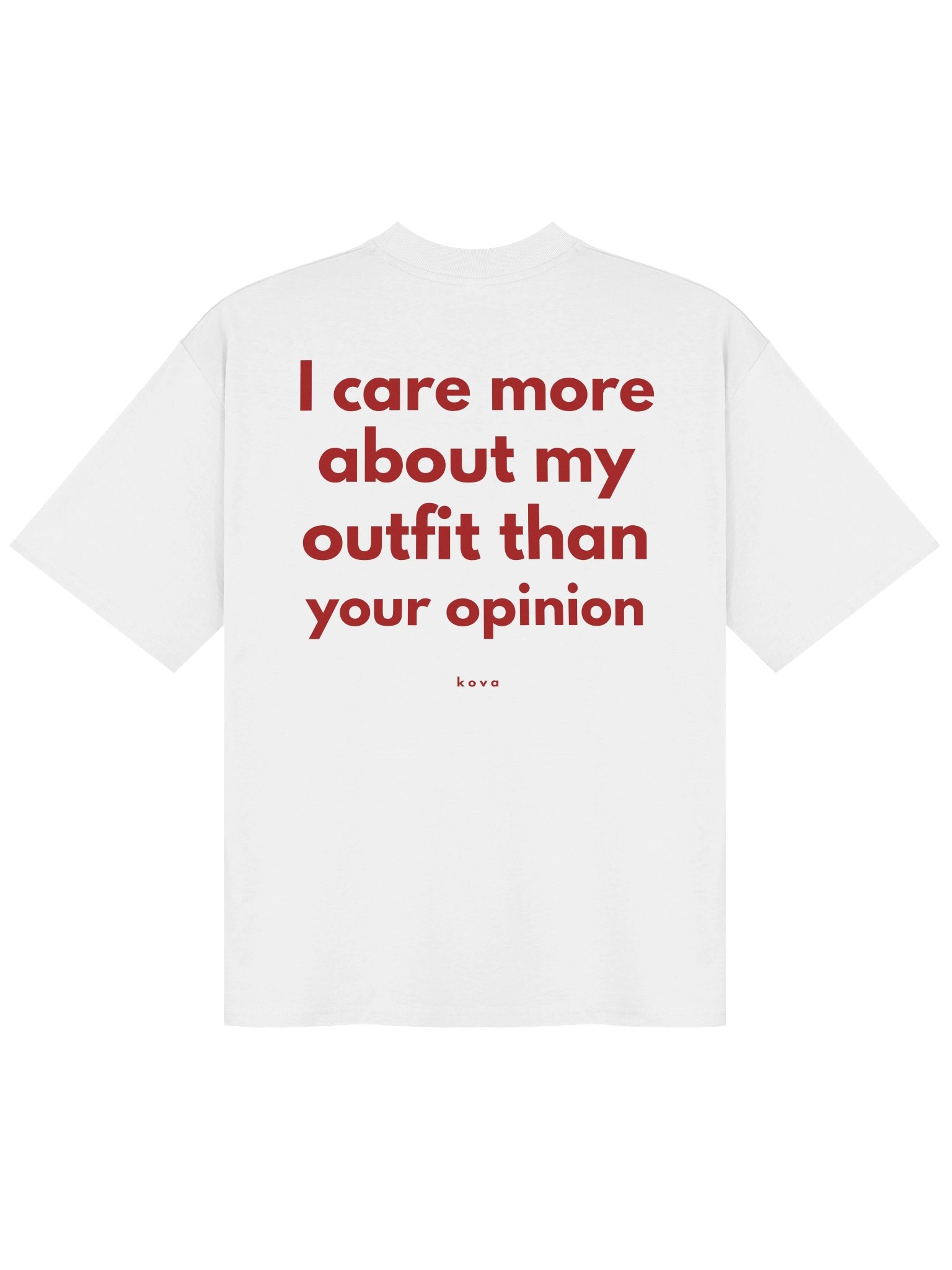 I Care More About My Outfit — Oversized Tee product image (1)