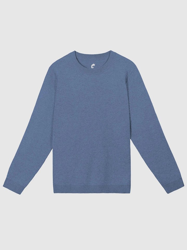 Knitted Crewneck Denim Sweater product image (1)