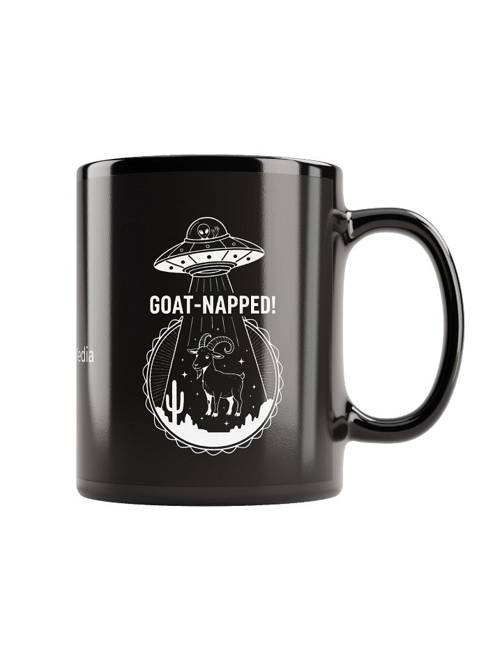 Goat-Napped Alien Abduction Mug - Black product image (1)