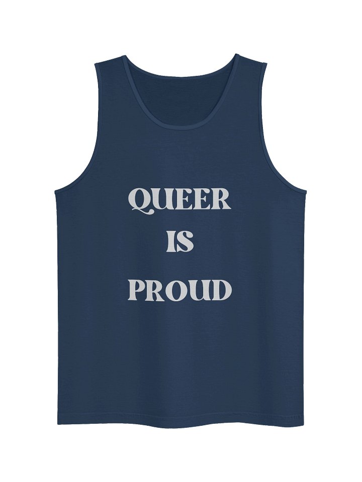 Queer is Proud White Font Retro Pride Tank Top product image (3)