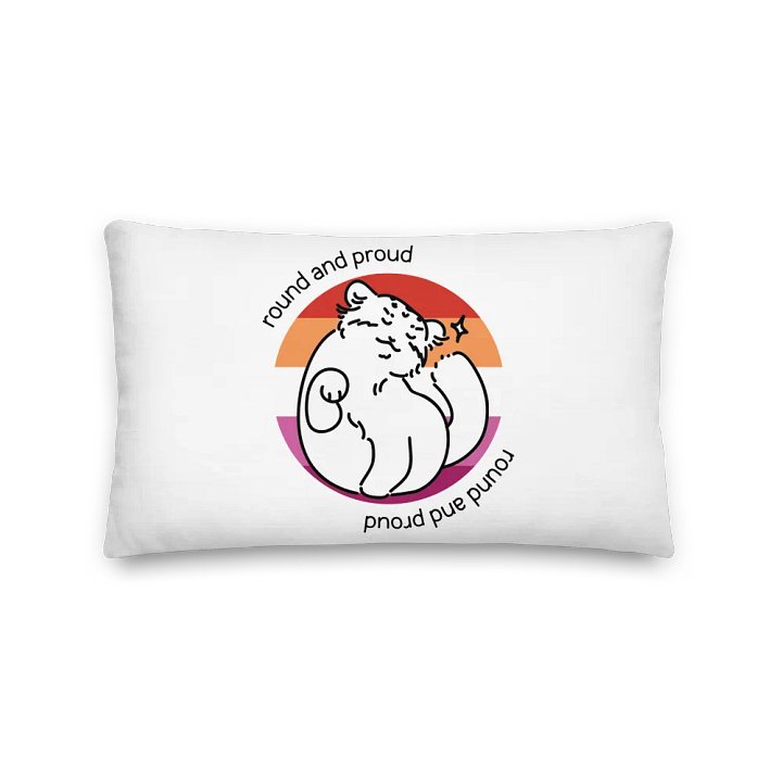 Round and Proud Manul Lesbian Version - Pillow product image (2)