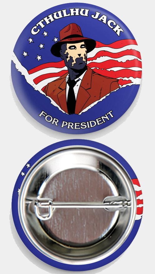 x2 Cthulhu Jack Presidential Button product image (1)