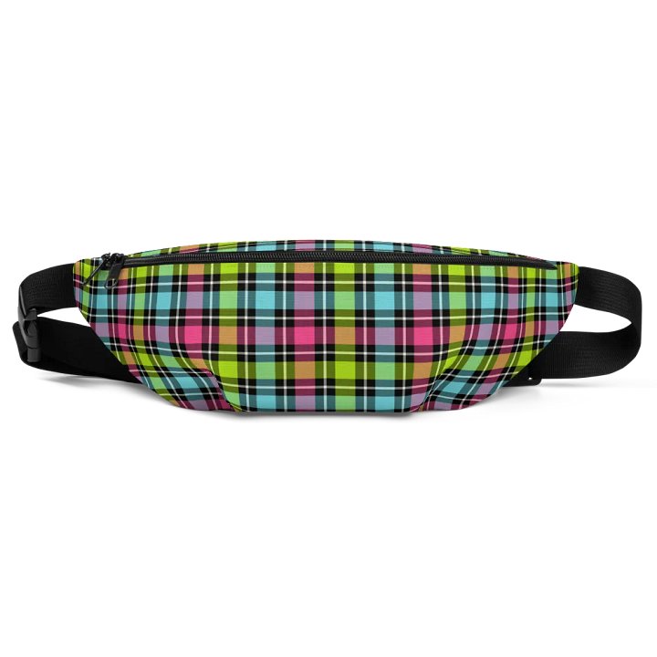 Neon Checkered Plaid Fanny Pack product image (2)