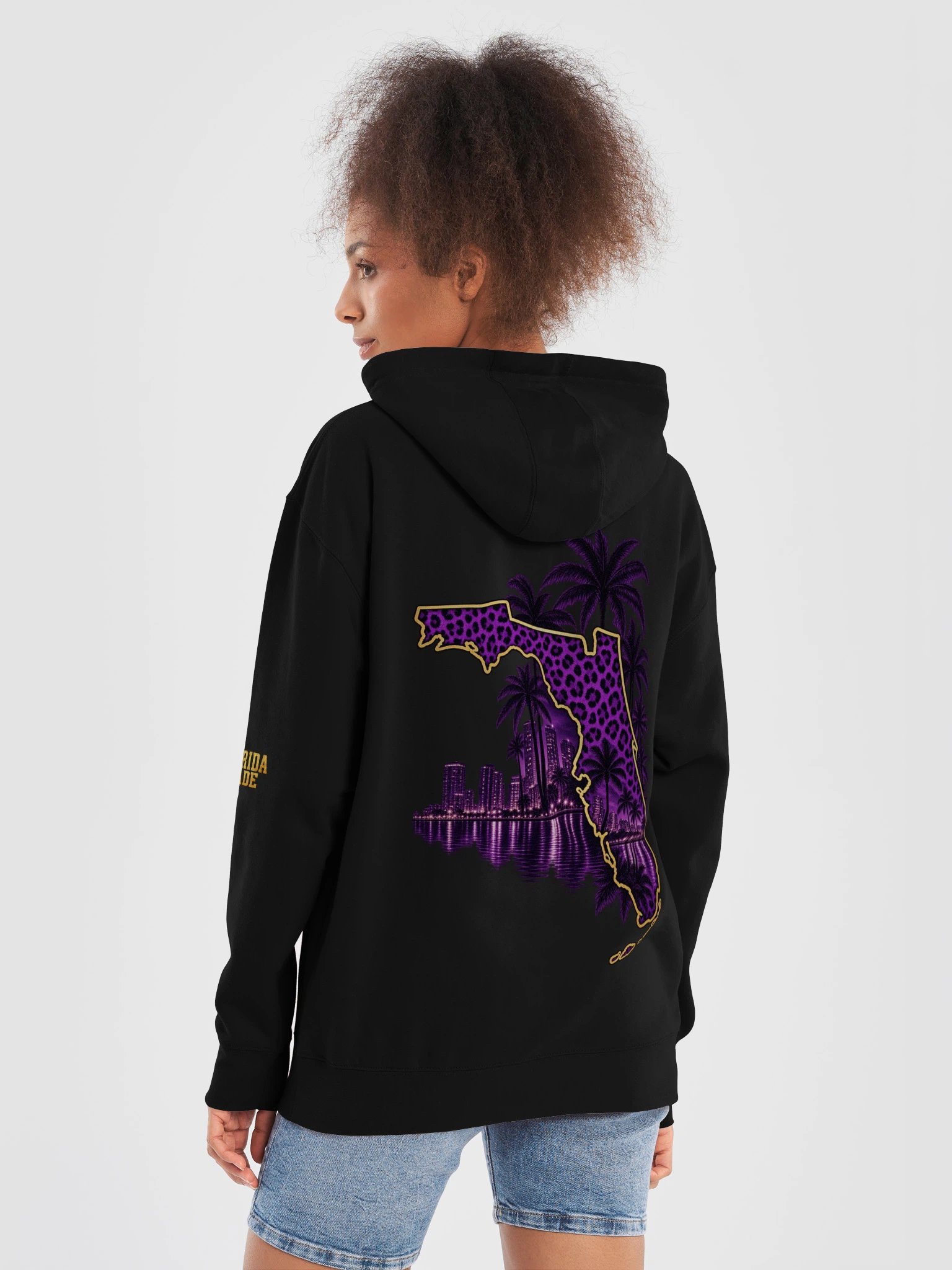 BOOTLEG Purple Leopard Hoodie product image (6)