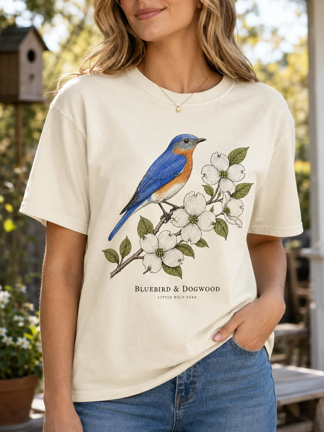 Bluebird & Dogwood T-shirt product image (2)