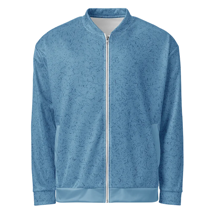Light Blue Speckle All-Over Bomber Jacket product image (2)