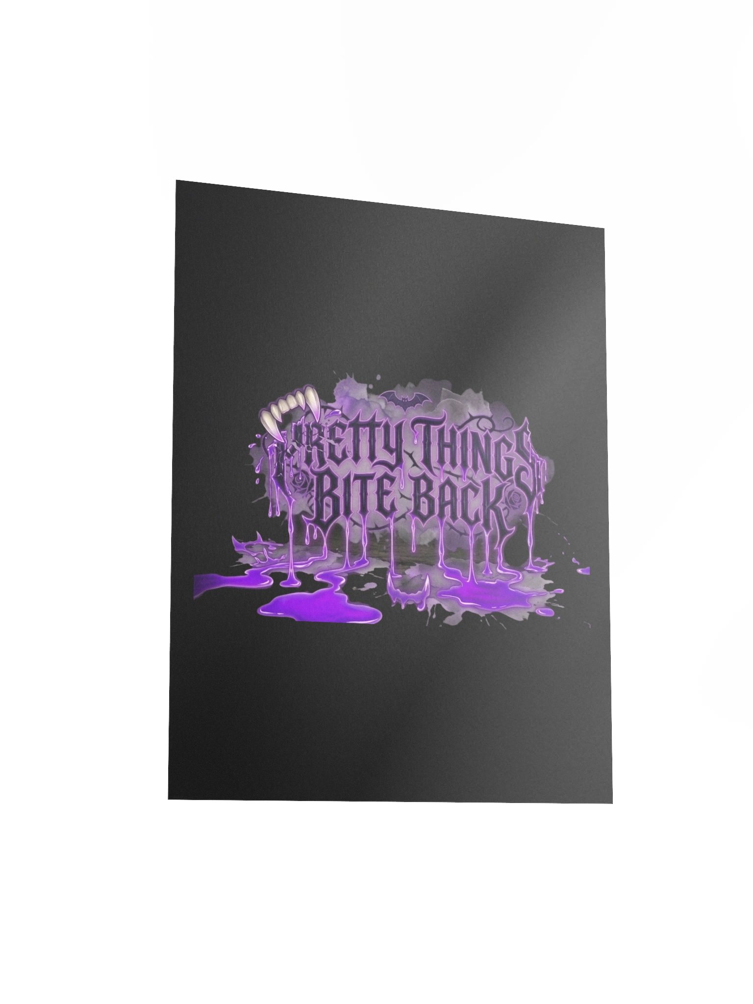 Pretty Things Bite Back — Purple Gothic Poster product image (3)