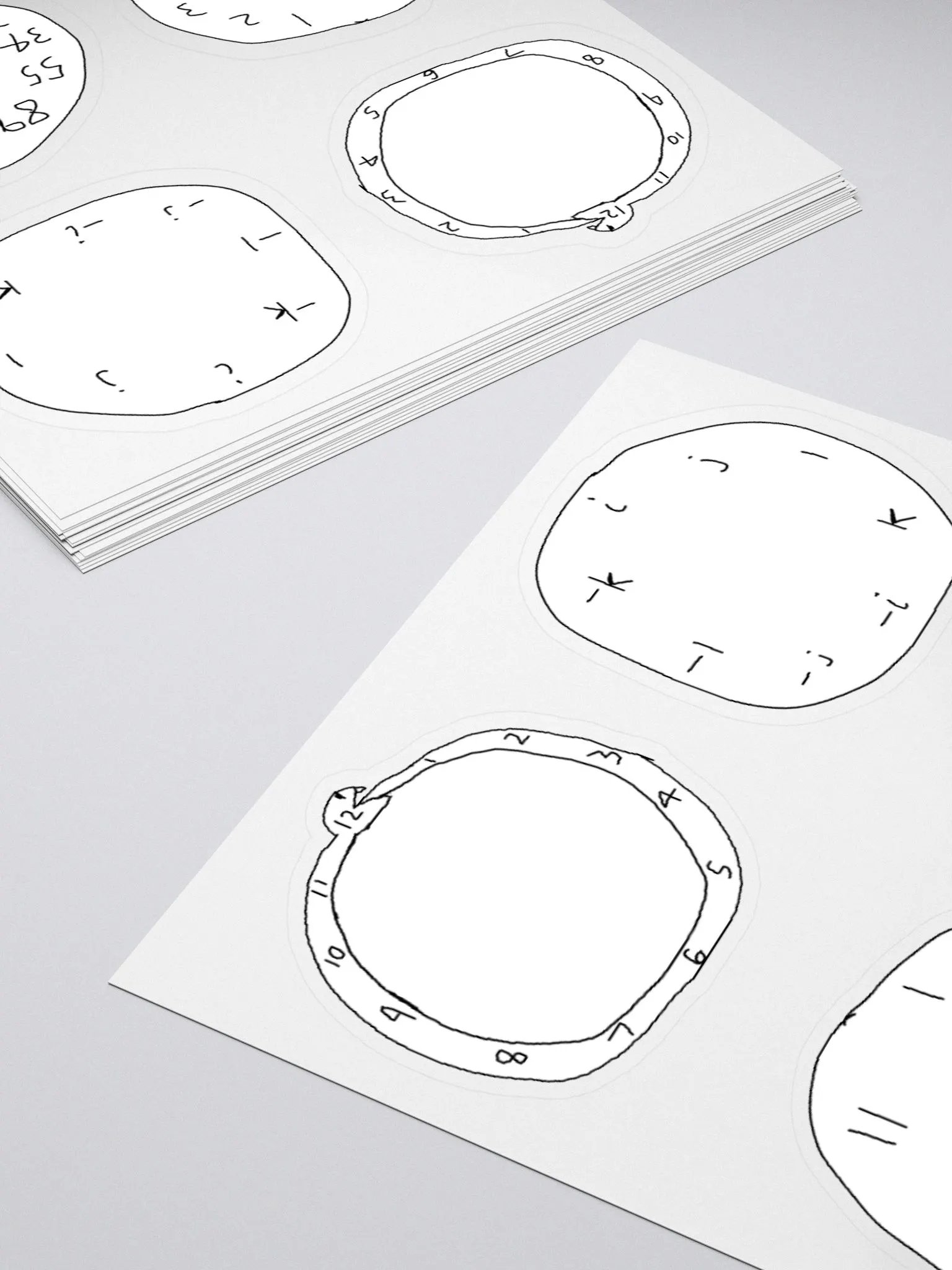 Ouroboros, Quaternion, Prime(ish), Fibonacci Clock Stickers product image (4)