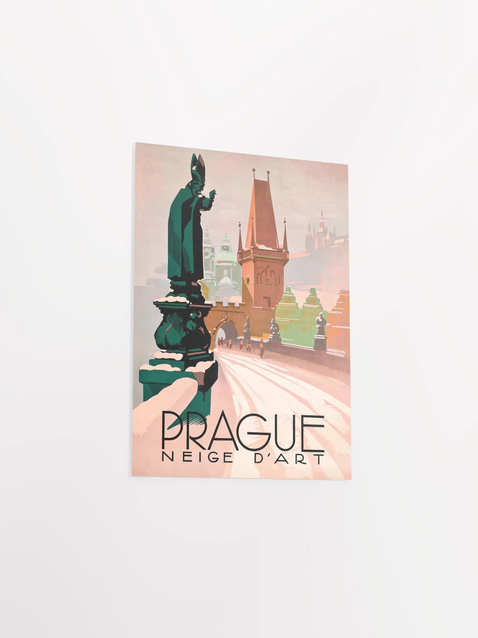 Prague Czech, 1930s — Retro travel poster, vintage travel print product image (8)