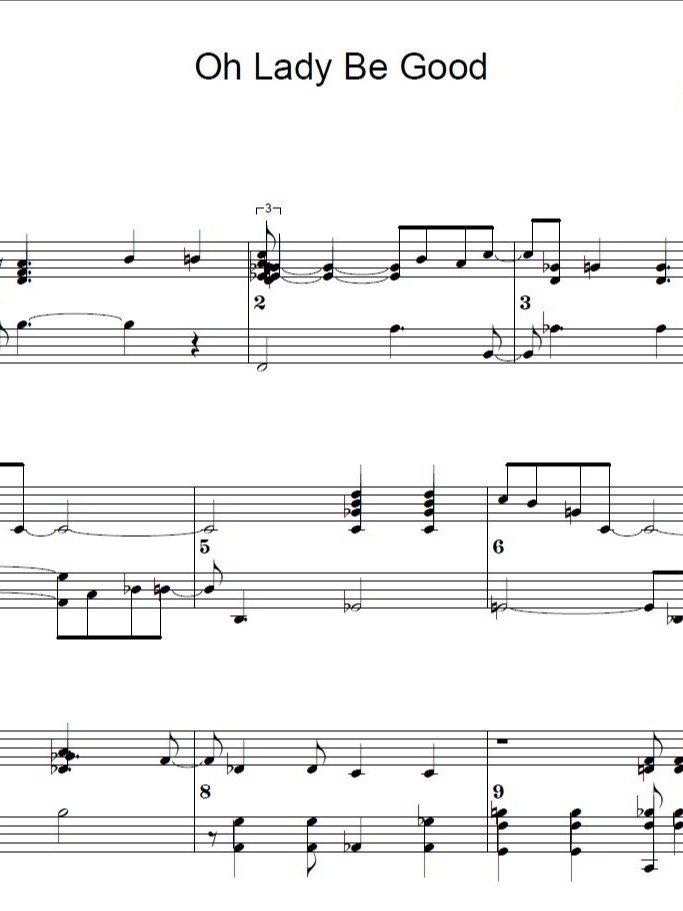 Lady be good - Piano sheet music product image (1)