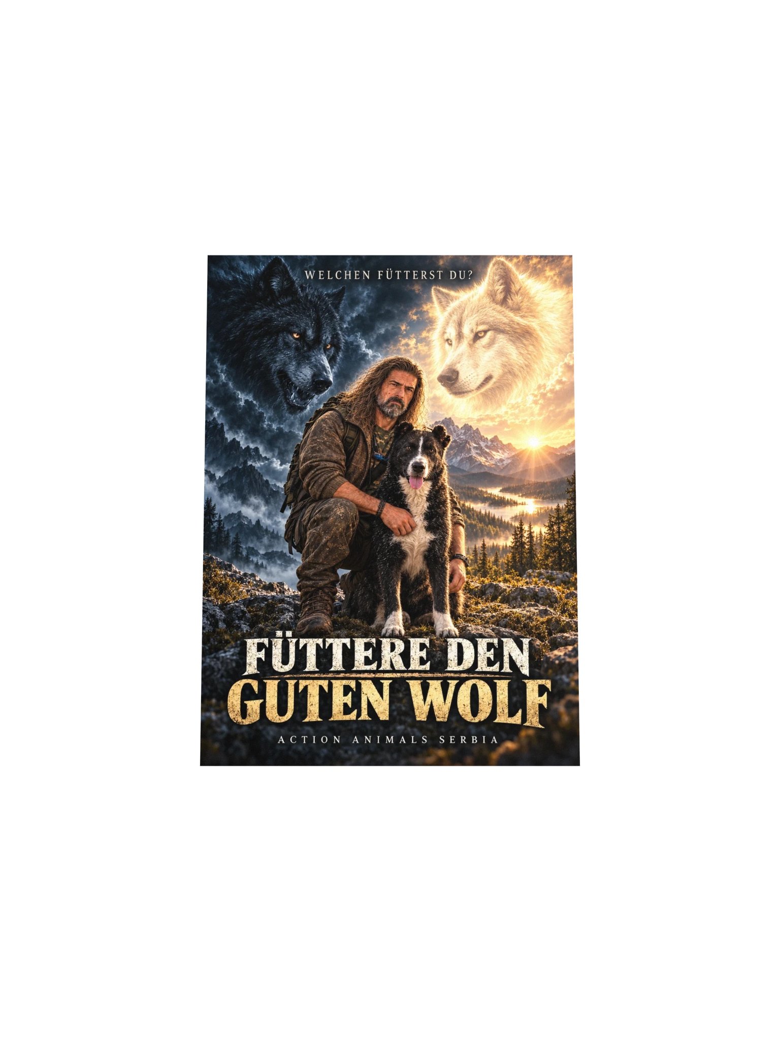 Füttere den guten Wolf – Kunstprint mit Lucky product image (4)