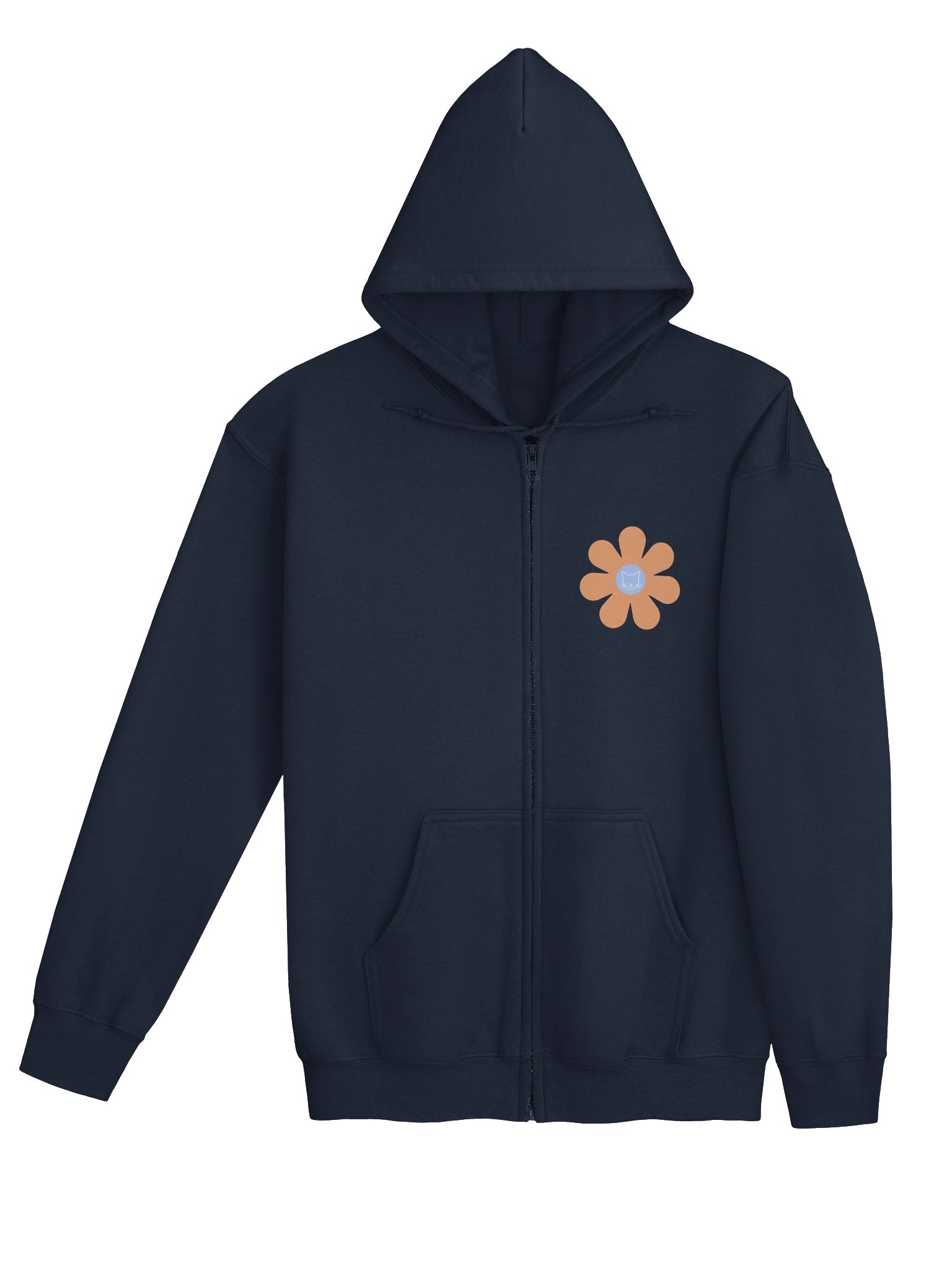 Flower Power Zip Up - Cat Outline product image (7)