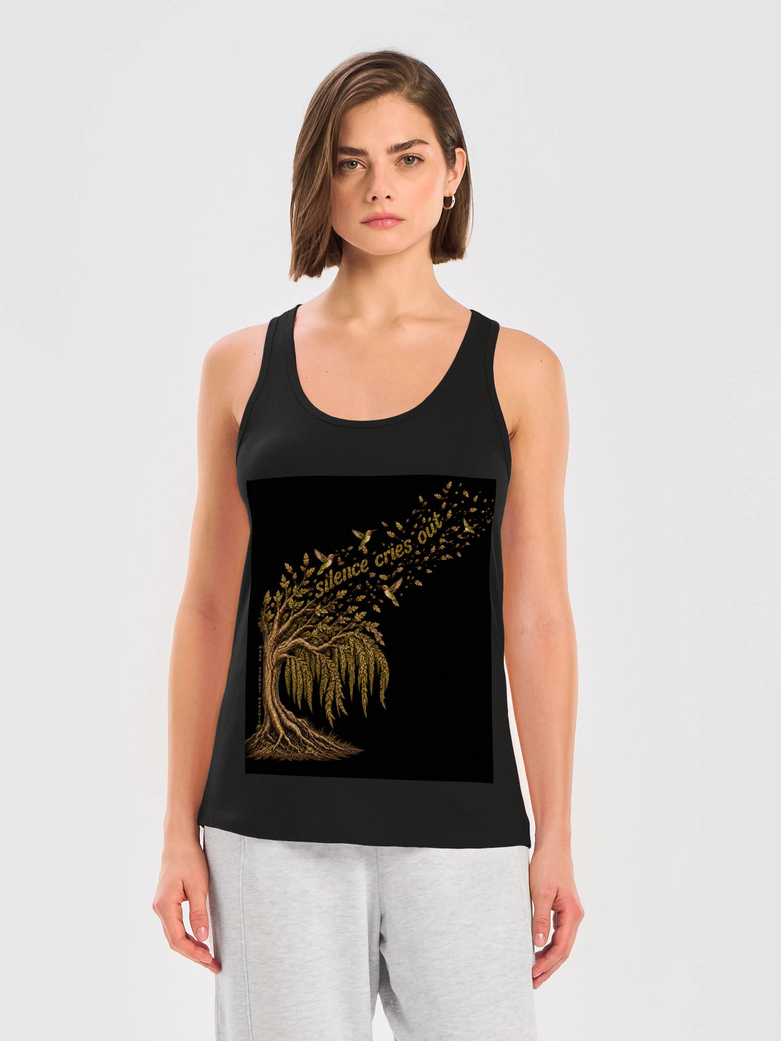 Black Muscle Tank for ladies product image (3)