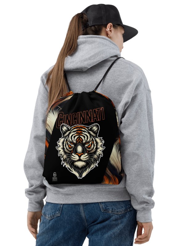 King Tiger Drawstring Backpack | Cincinnati | Football | Home Locker product image (2)