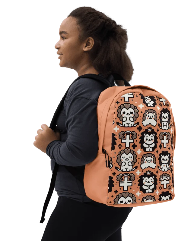 Lions and Crosses Minimalist Backpack product image (3)