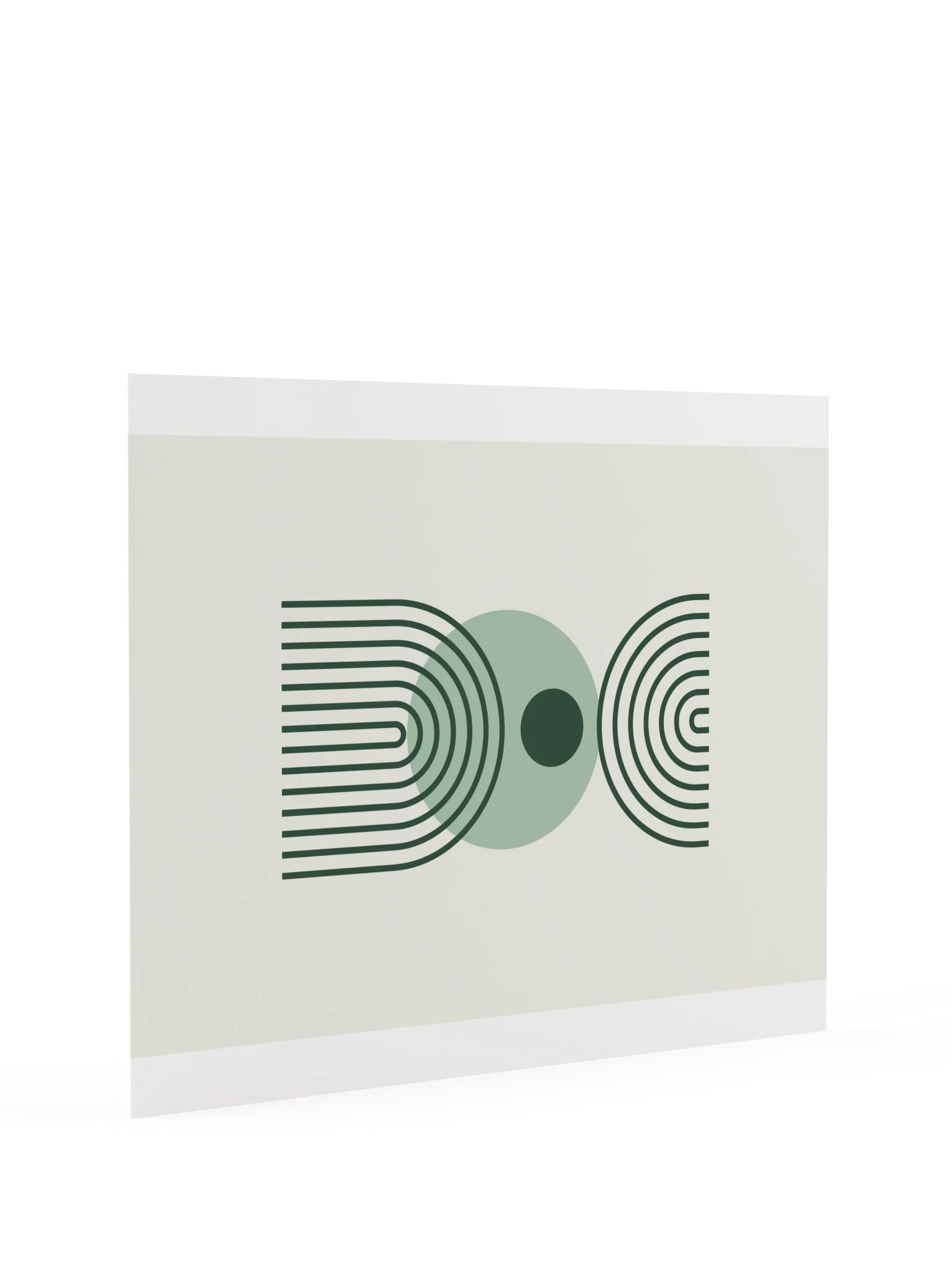 Green Line Arch Print | Boho Bathroom Wall Art product image (9)