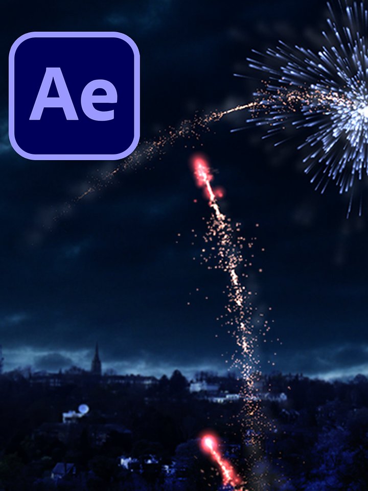 Realistic Fireworks in After Effects (AEP project) product image (1)
