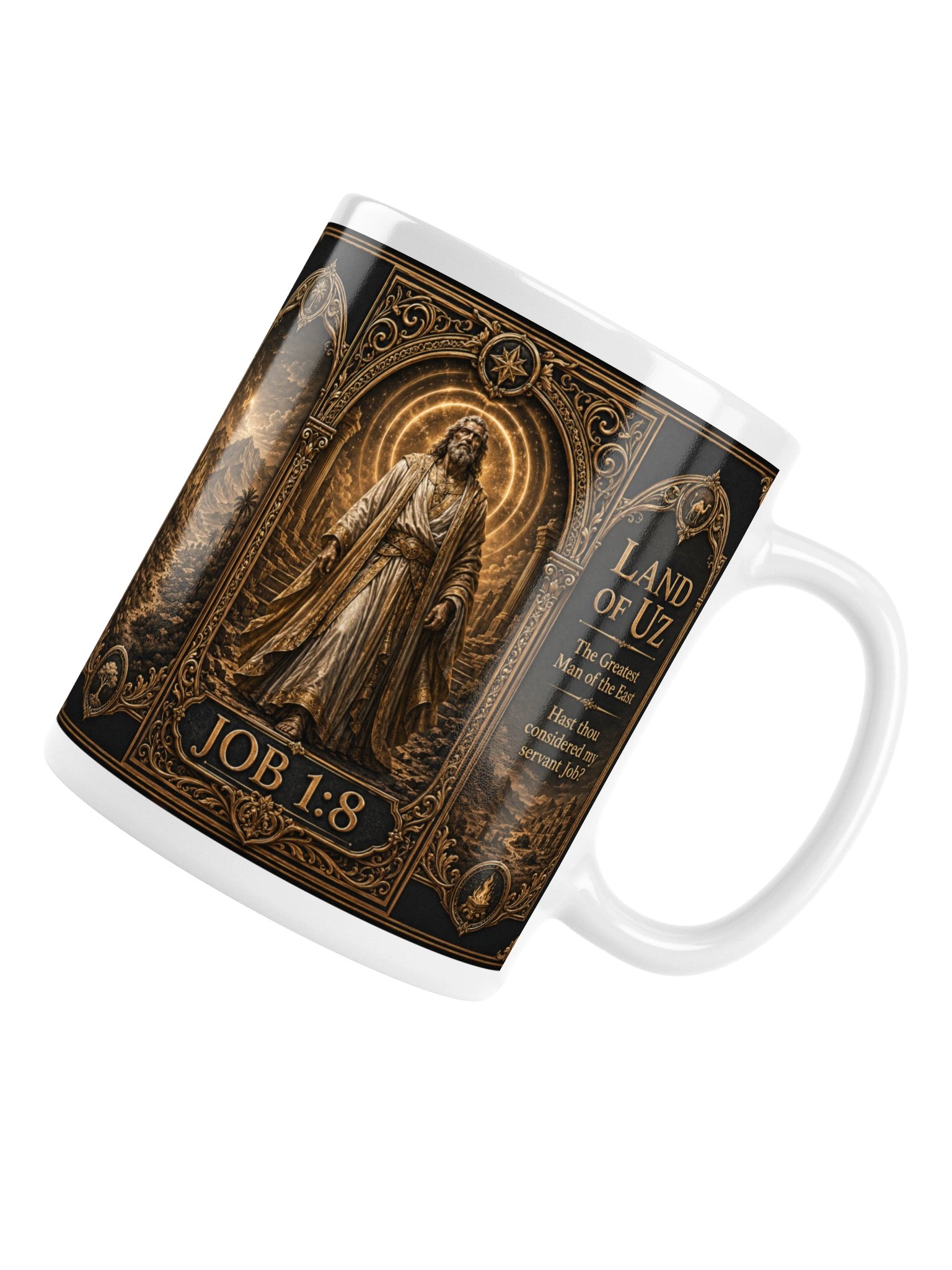 a 20 oz. Land of Uz Biblical Mug inspire by Job 1:8 product image (6)