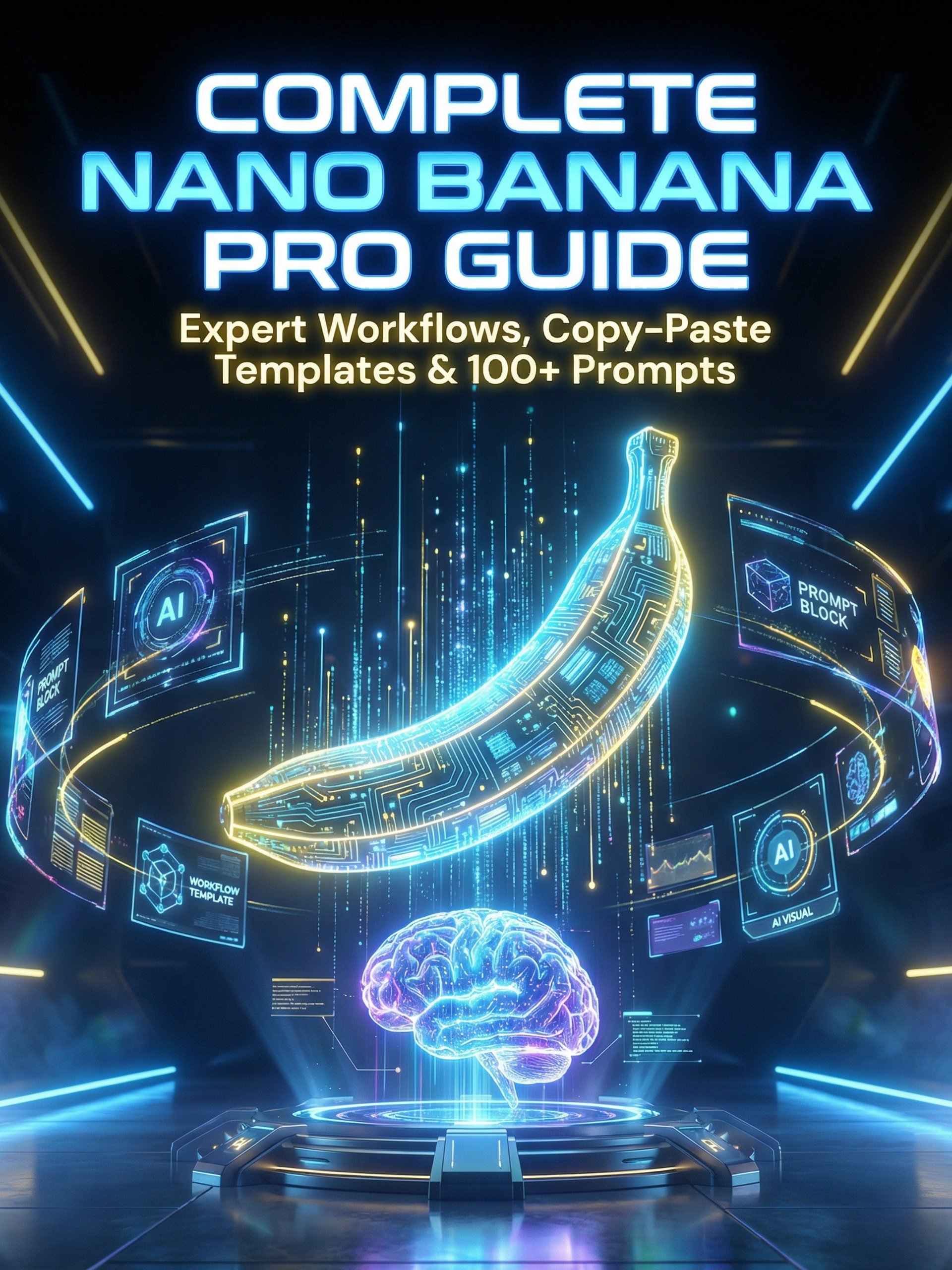 Ultimate Nano Banana Pro Guide | Expert Workflows, Templates & Nano Banana Prompts Pack product image (1)