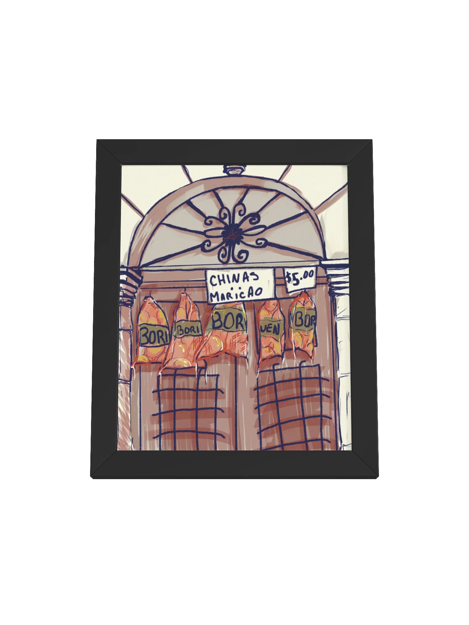 Chinas por $5 | Sin fruta, no hay vida Framed Art Print product image (13)