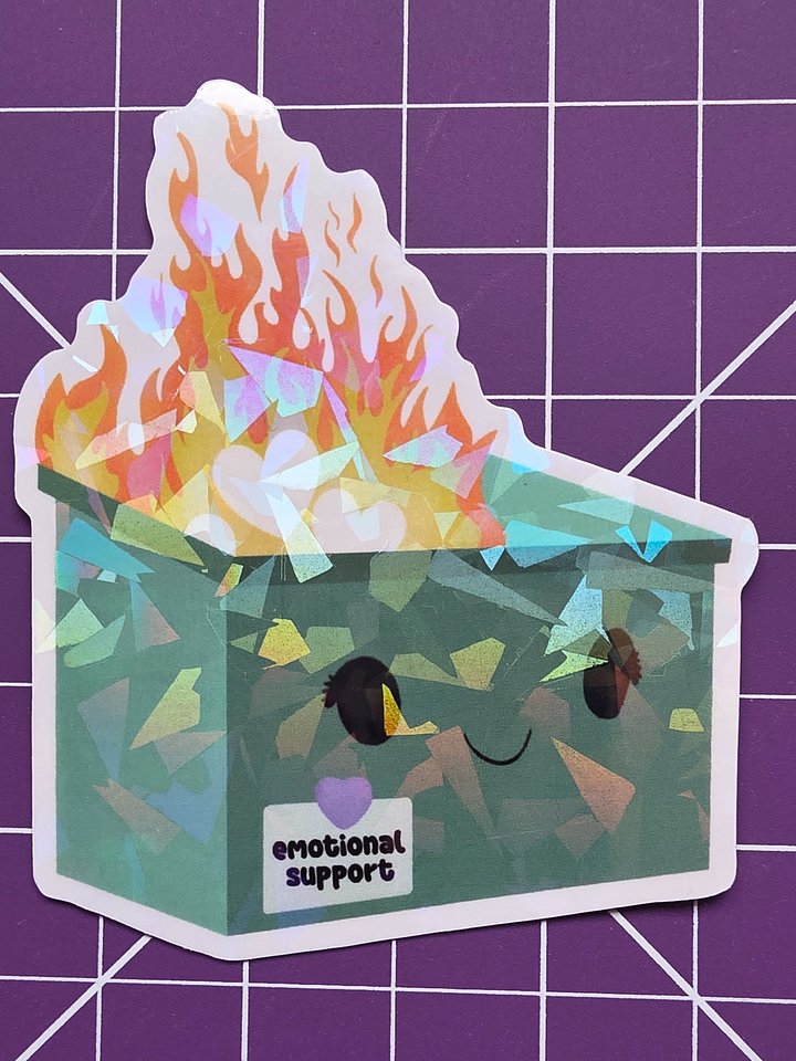 Emotional Support Dumpster Fire product image (1)