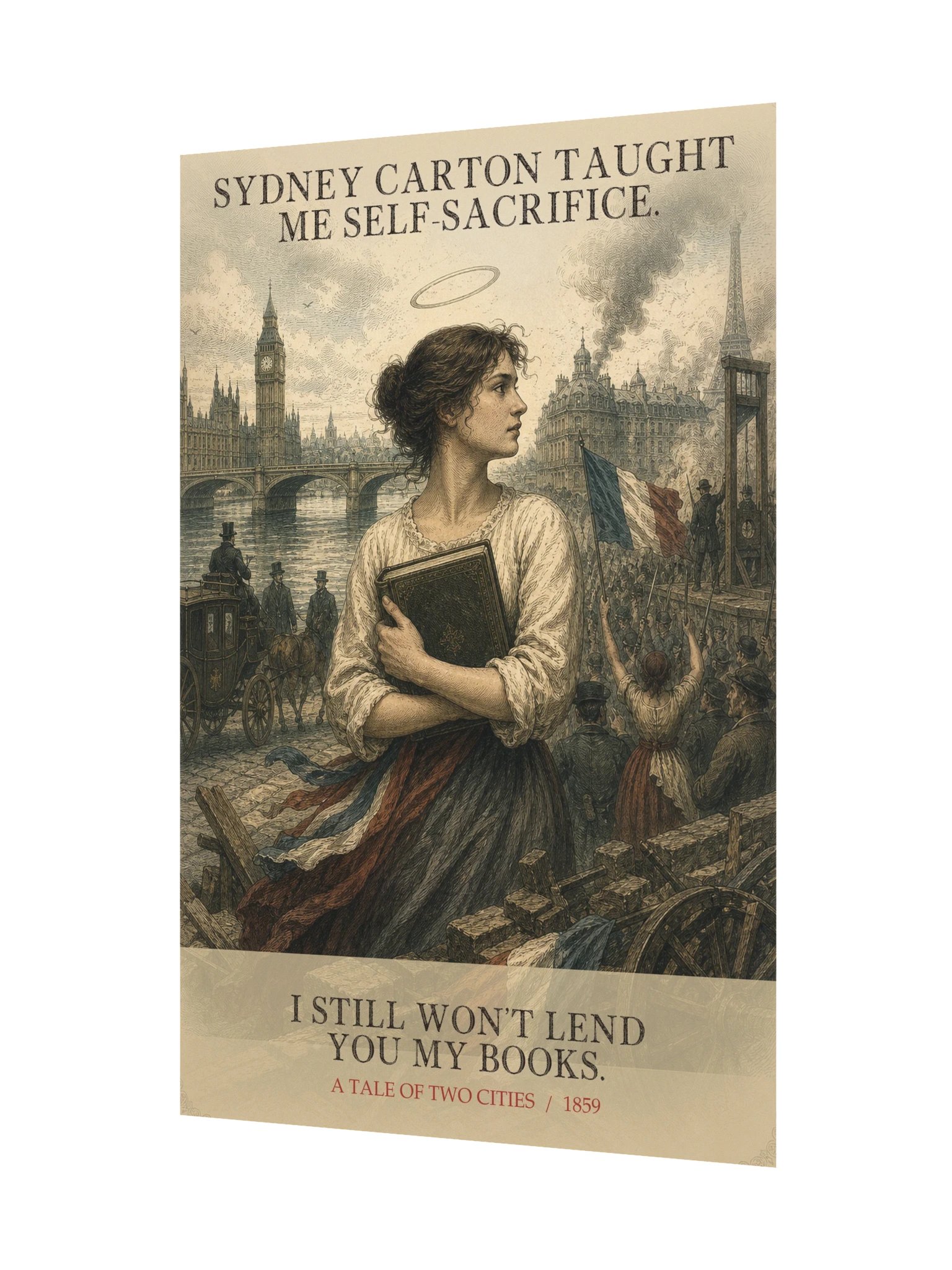 Sydney Carton Taught Me Self Sacrifice Still -- A Tale of Two Cities Art Print product image (11)