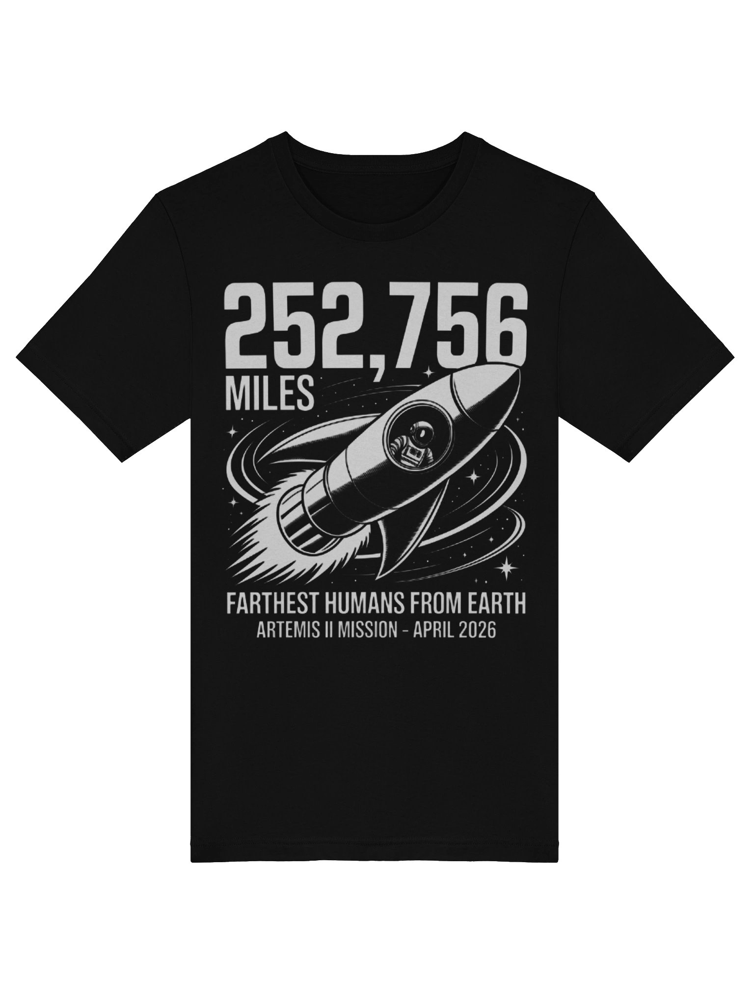 Artemis II Mission 252,756 Miles Moon Lunar Flyby 2026 Supersoft T-shirt product image (39)