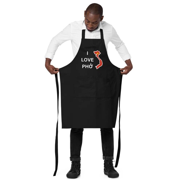 SOL'S Organic Cotton Apron With "I LOVE PHỞ" product image (2)