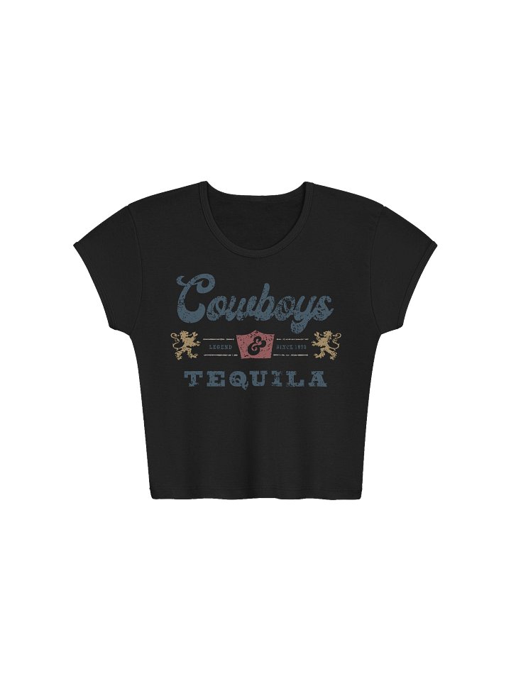 Cowboys and Tequila Logo Crop Top product image (1)