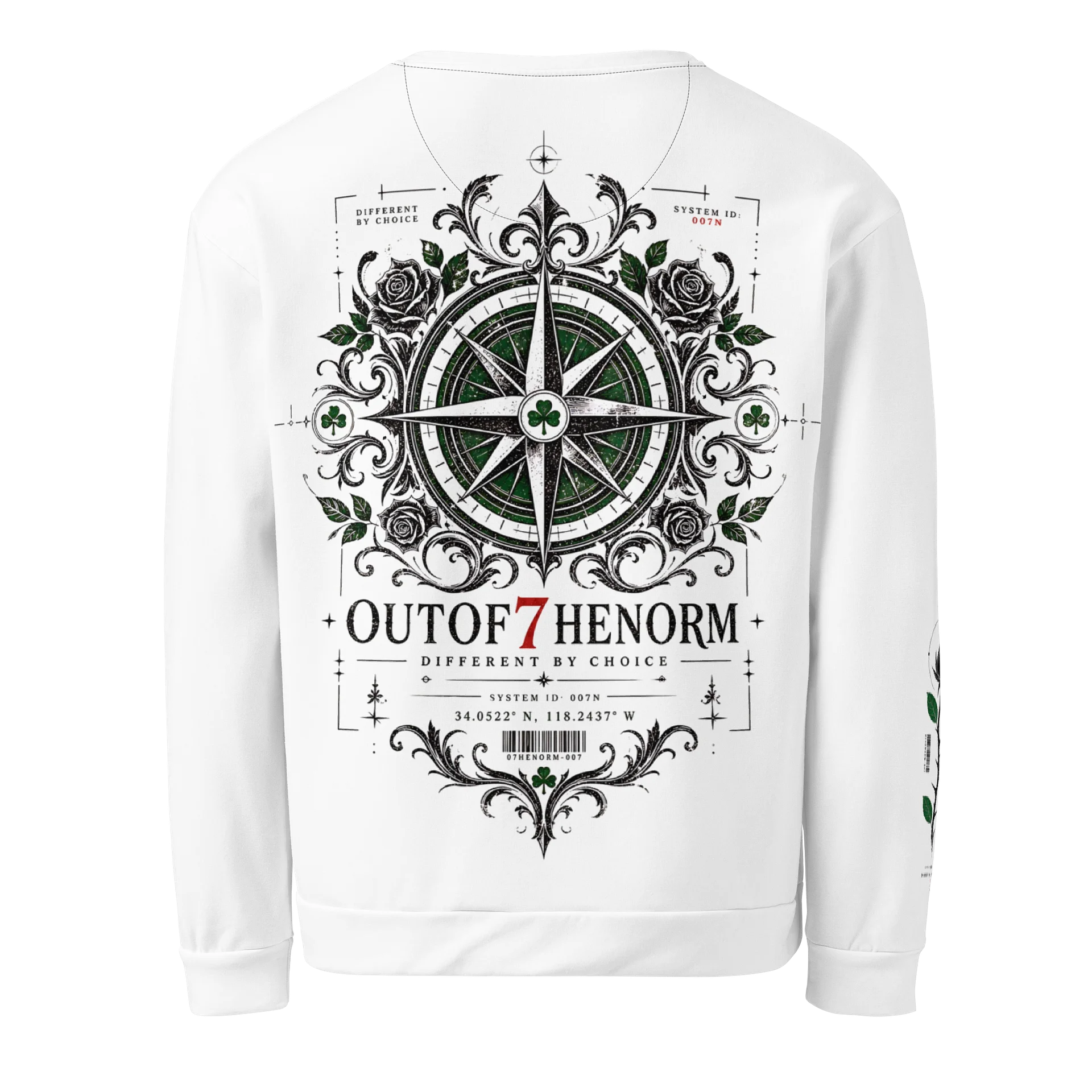 Midnight Rose 7 — All-Over Sweatshirt product image (2)