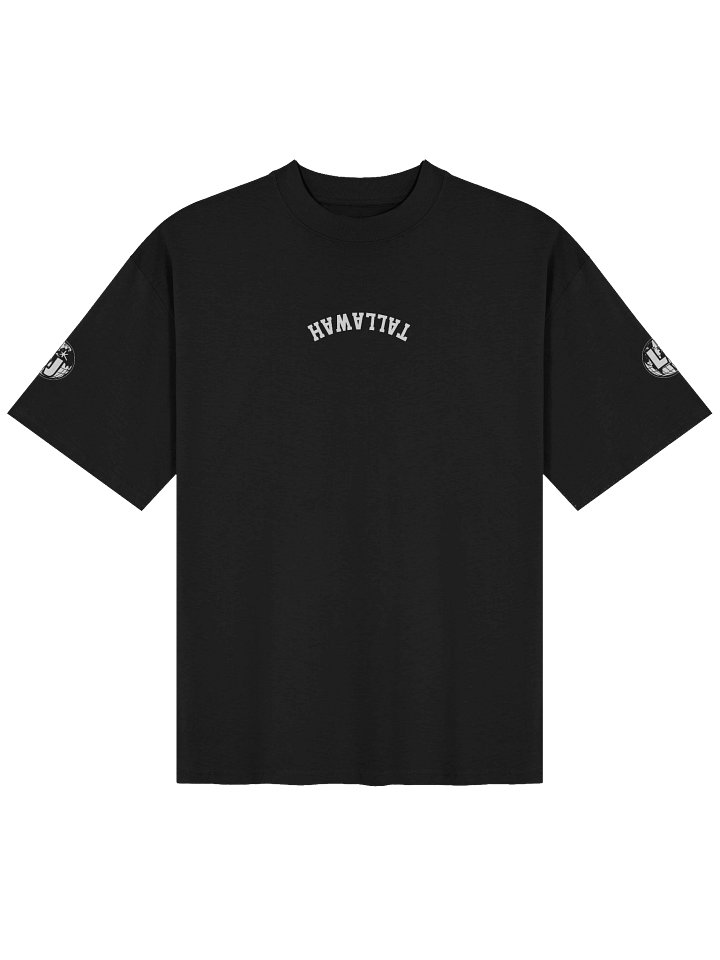 "likkle but TALLAWAH" Unisex Oversized T-Shirt in Black product image (1)
