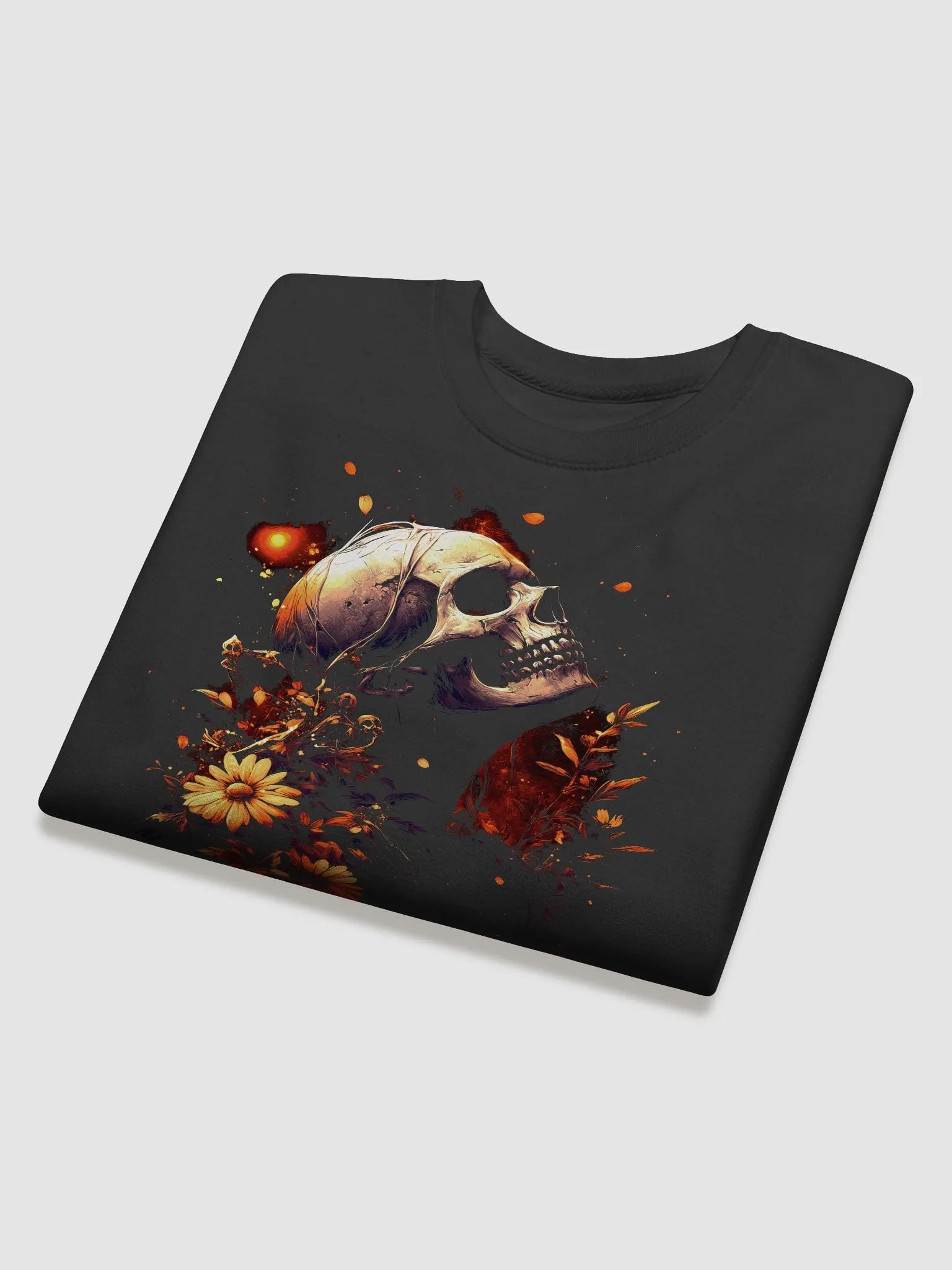 Floral Skull Fire Sweatshirt product image (4)