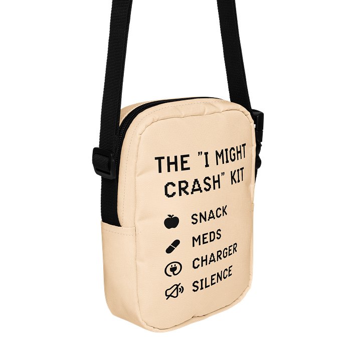 I Might Crash Kit Crossbody Bag | Chronic Illness Spoonie Essentials Bag product image (2)