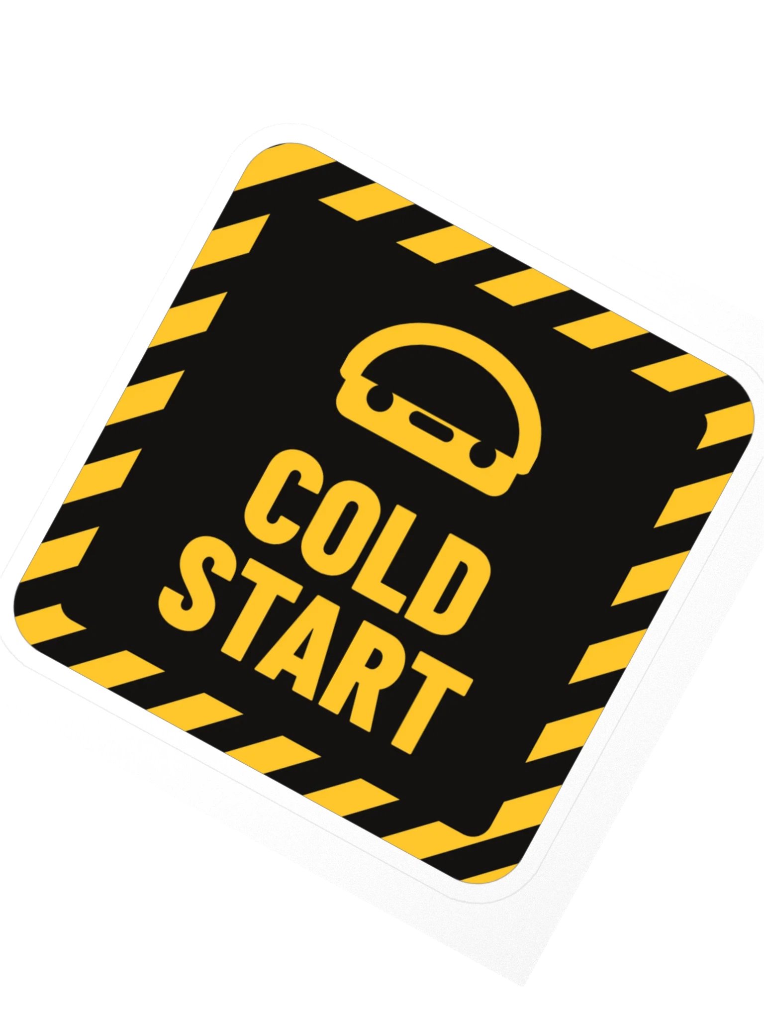 Cold Start Hazard Tag Sticker product image (2)