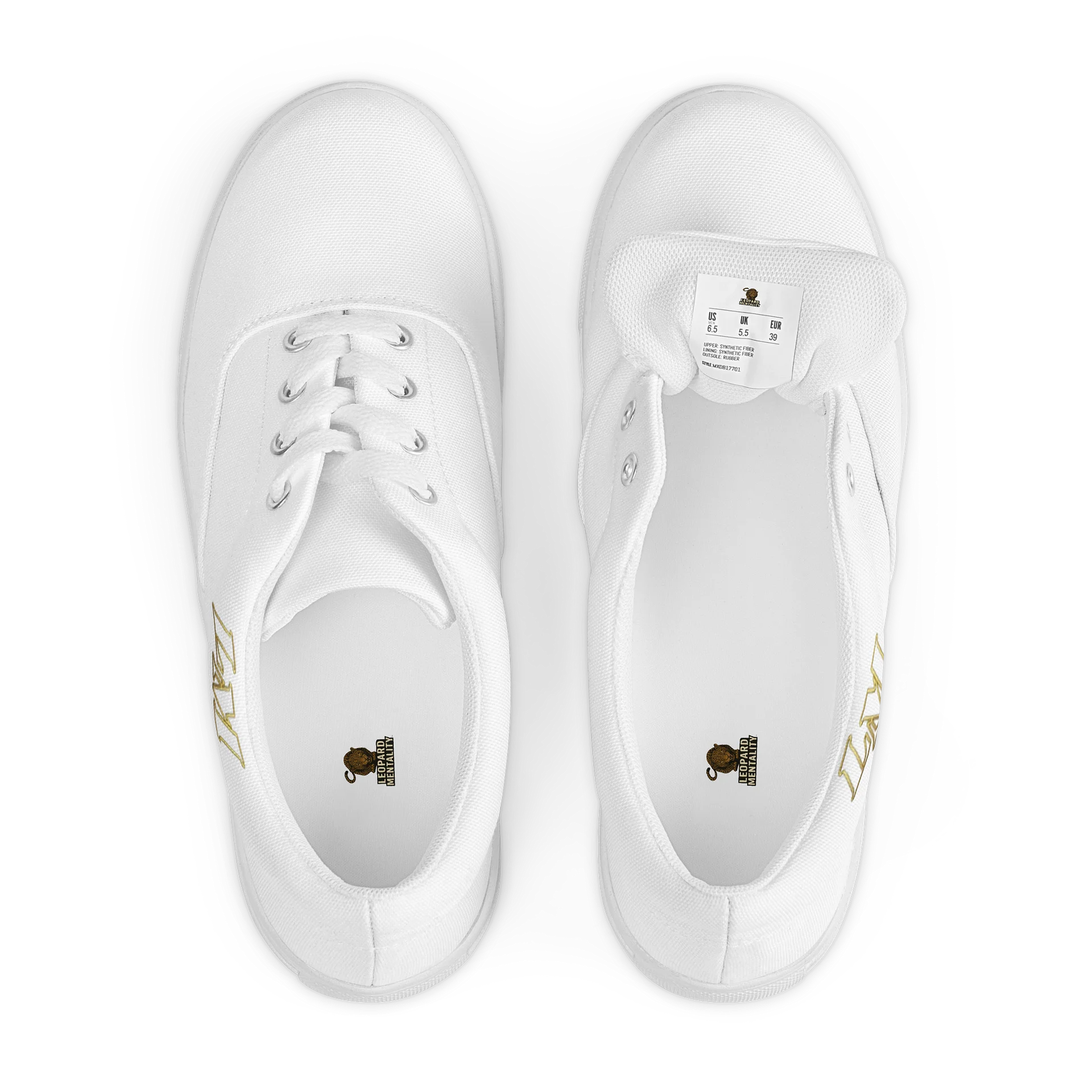 LM Origin™ Bone White Sneakers | Unisex Canvas Shoes product image (11)
