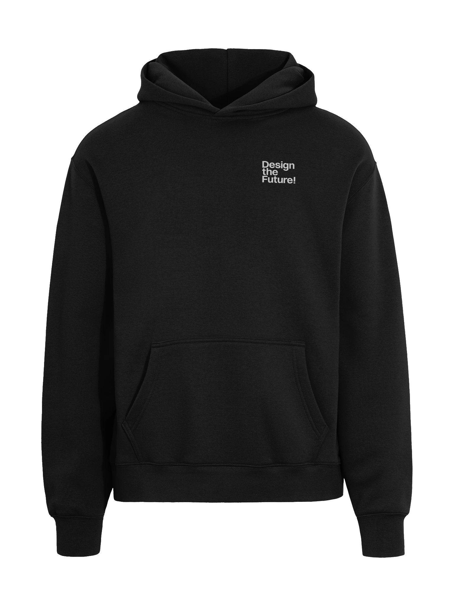 Design the Future: Technouveau - Black Hoodie product image (3)