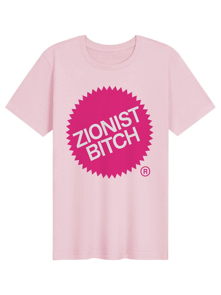 Zionist Bitch Label Tee (Pink) product image (1)